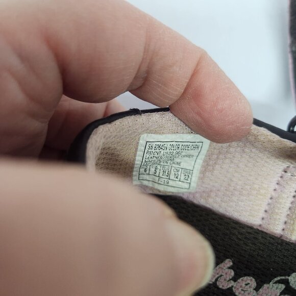 Vintage SKECHERS Leather Mary Janes Brown Pink Floral - Picture 12 of 13